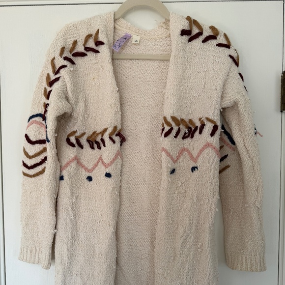 Cozy Patterned Knit Cardigan - Picture 1 of 2